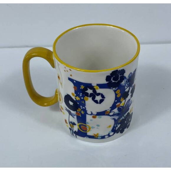 10 Strawberry Street Artisan Collection Monogram Initial "B" Coffee cup mug - Picture 1 of 6